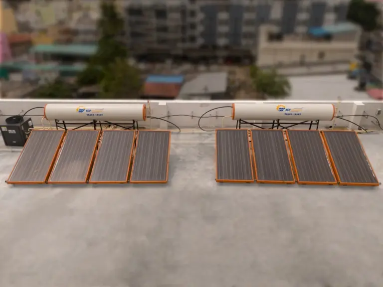 Solar energy system installed for sustainable hot water generation