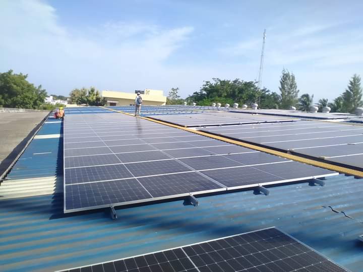 Rooftop solar panel installation in Tamil Nadu